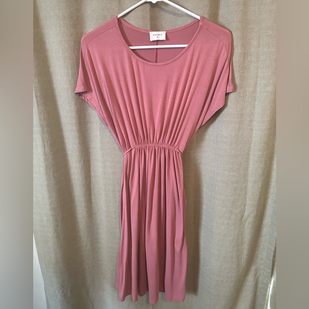 Everly Tie-Waist T-Shirt Dress